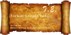 Torkos Erzsébet névjegykártya